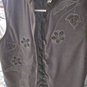 VintageJessica Holbrook Vest, Olive Green, Small